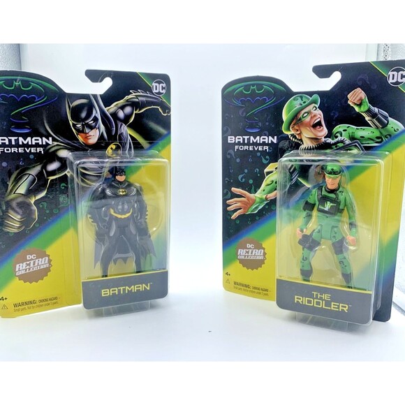 Batman Forever DC Retro Collection Target Exclusive 4 5" Figures Riddler Batman - Picture 4 of 5
